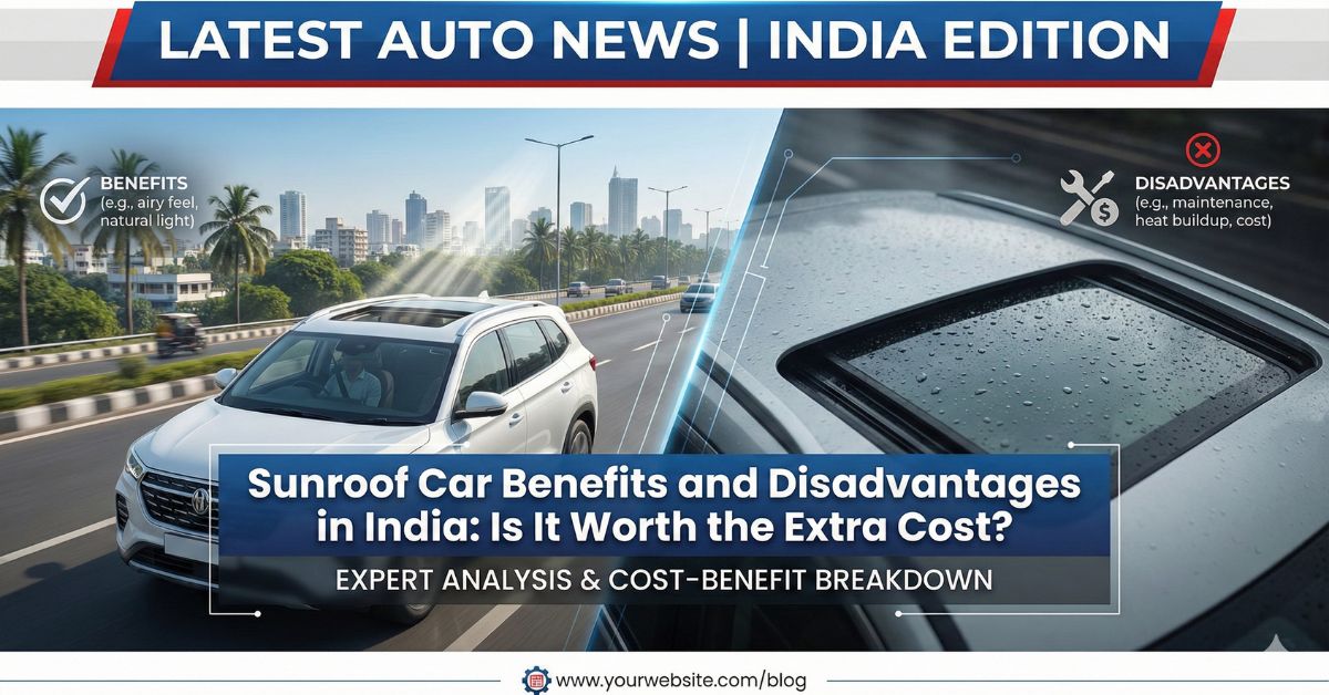Sunroof Car Benefits and Disadvantages in India