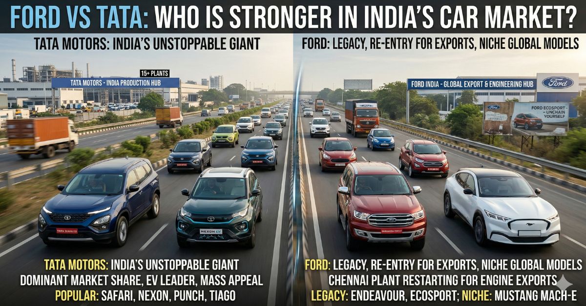 Ford Vs Tata: Who Is Stronger in India’s Car Market?