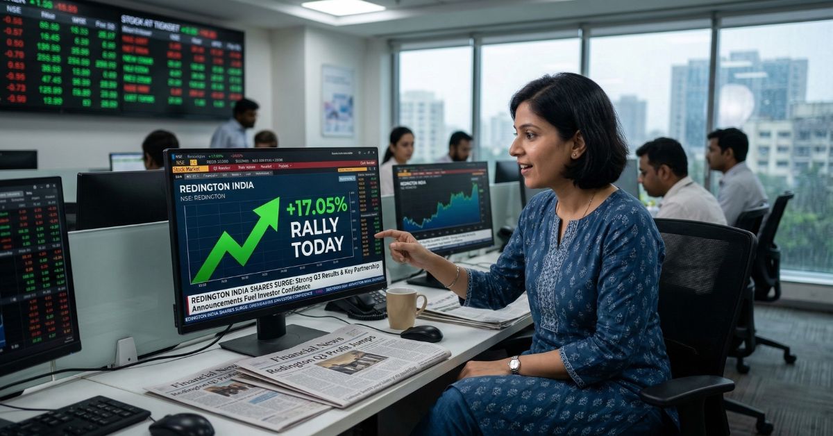 Redington India share price rallied 17% today