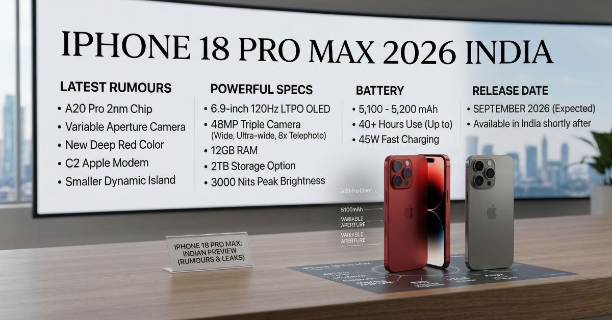 iPhone 18 Pro Max 2026