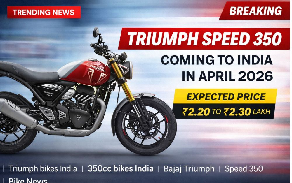 Triumph Speed 350 2026 India Launch
