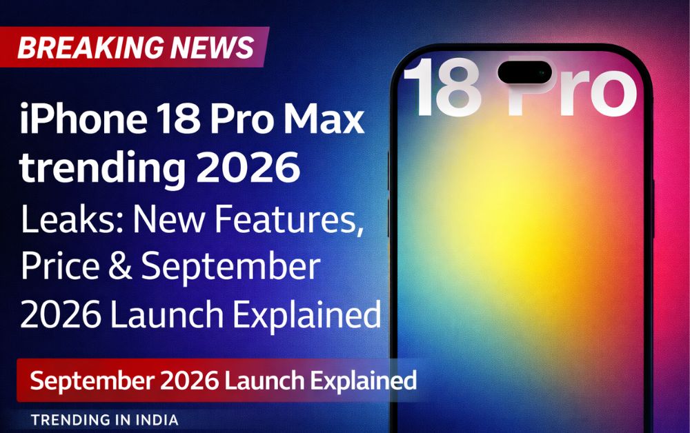 iPhone 18 Pro Max trending 2026